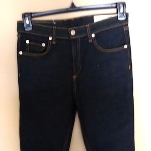 Rag&Bone 10 inch skinny, dark blue wash, size 30